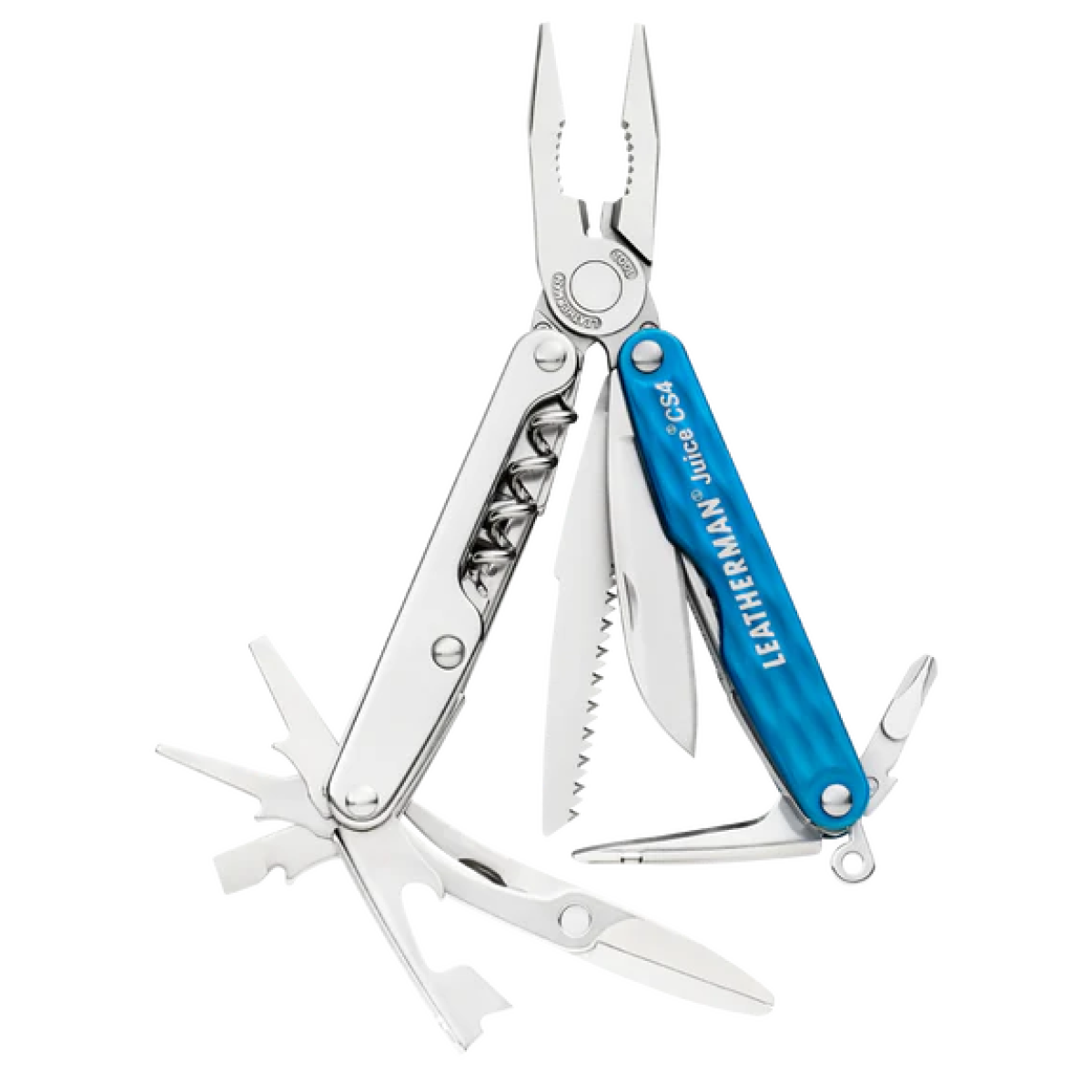 Leatherman JUICE CS4 折叠多用途工具帶開瓶器 (藍色)